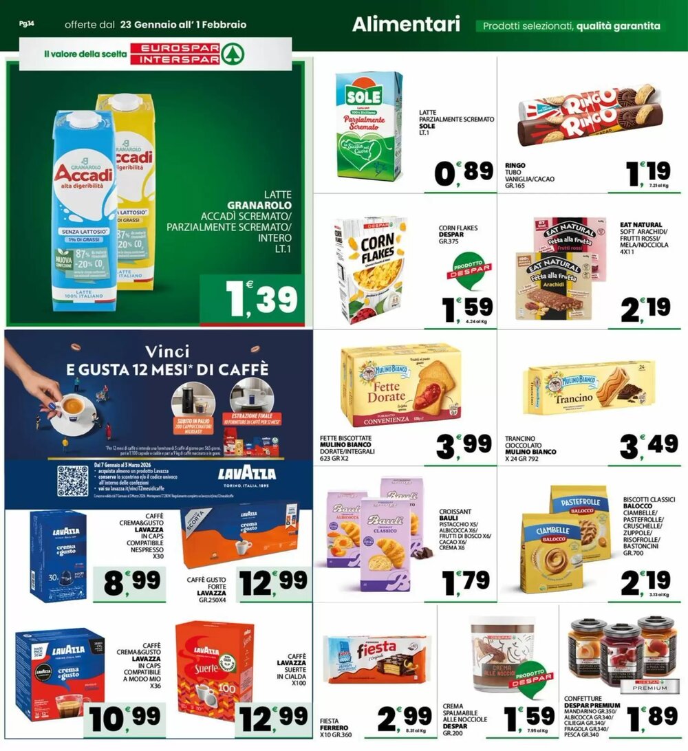 Volantino promozionale Eurospar  valide dal 23/01/2026 - Pagina 14.