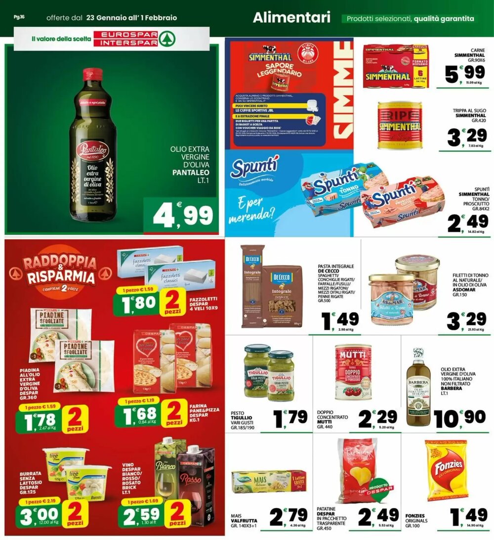 Volantino promozionale Eurospar  valide dal 23/01/2026 - Pagina 16.