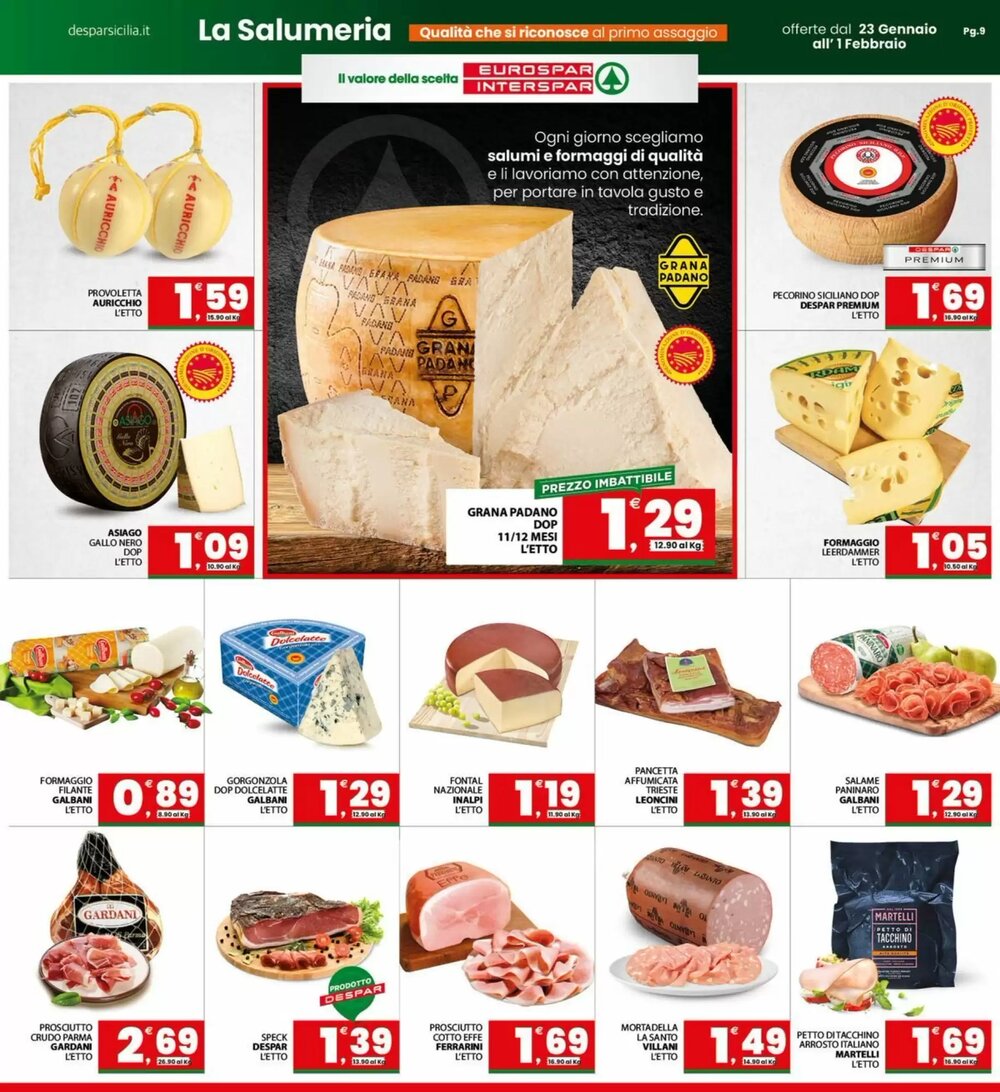 Volantino promozionale Eurospar  valide dal 23/01/2026 - Pagina 9.