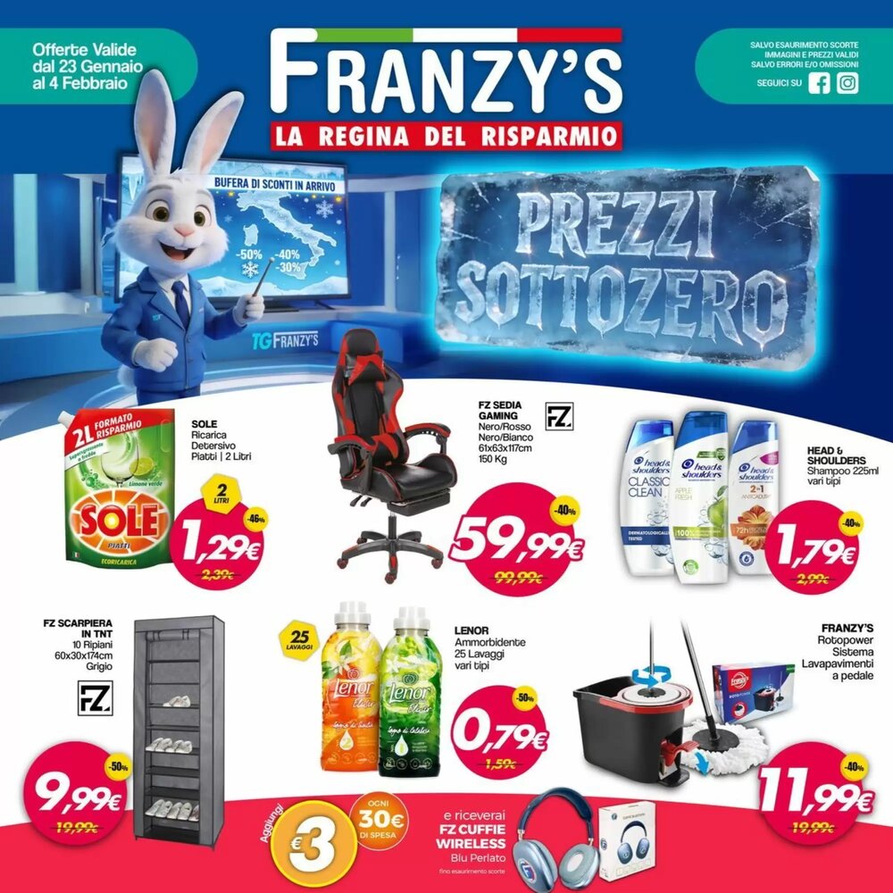 Volantino promozionale Franzy's  valide dal 23/01/2026 - Pagina 1.