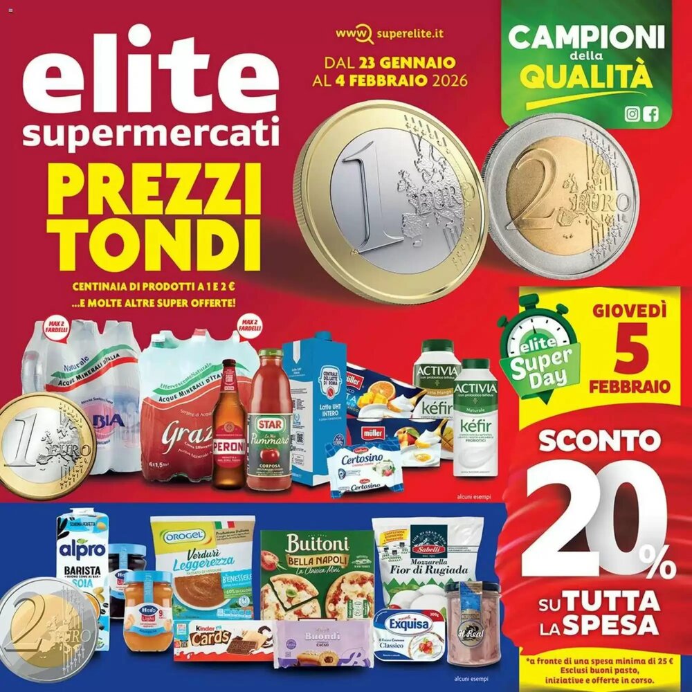 Volantino promozionale Elite  valide dal 23/01/2026 - Pagina 1.
