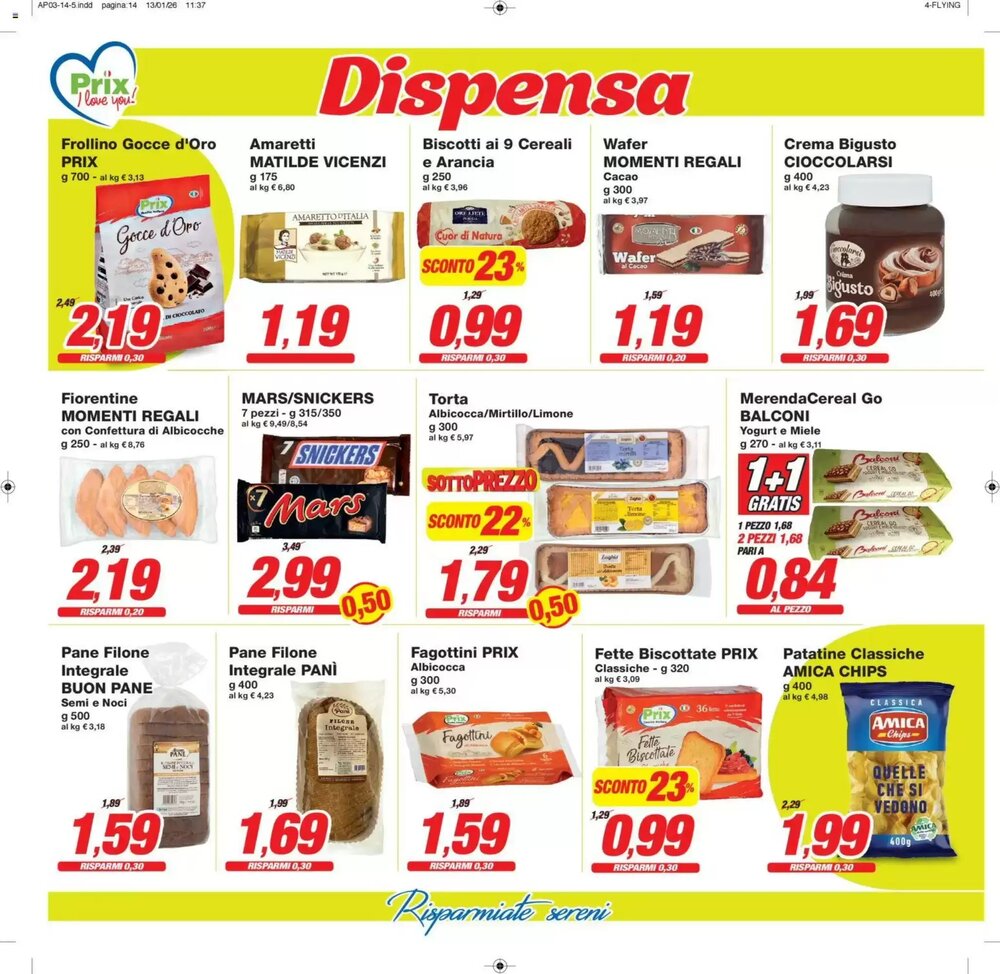 Volantino promozionale Prix Quality  valide dal 23/01/2026 - Pagina 14.