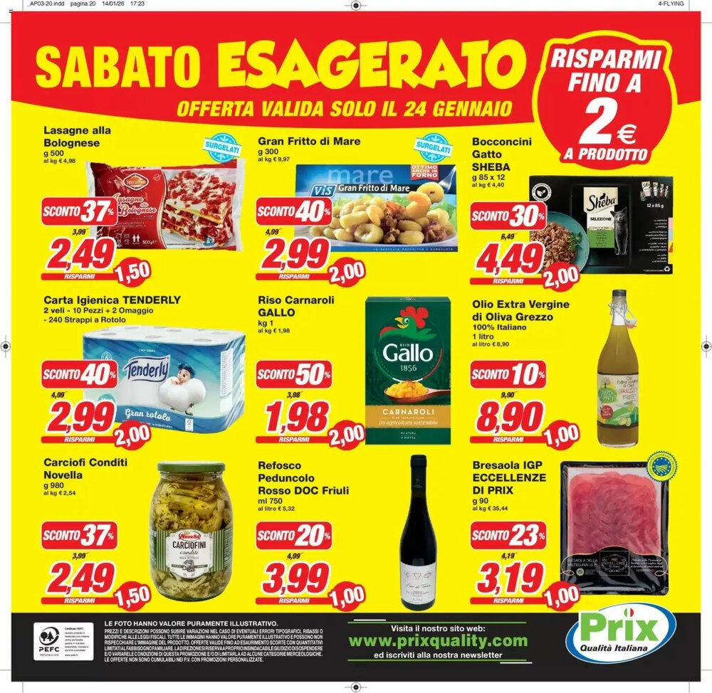 Volantino promozionale Prix Quality  valide dal 23/01/2026 - Pagina 20.