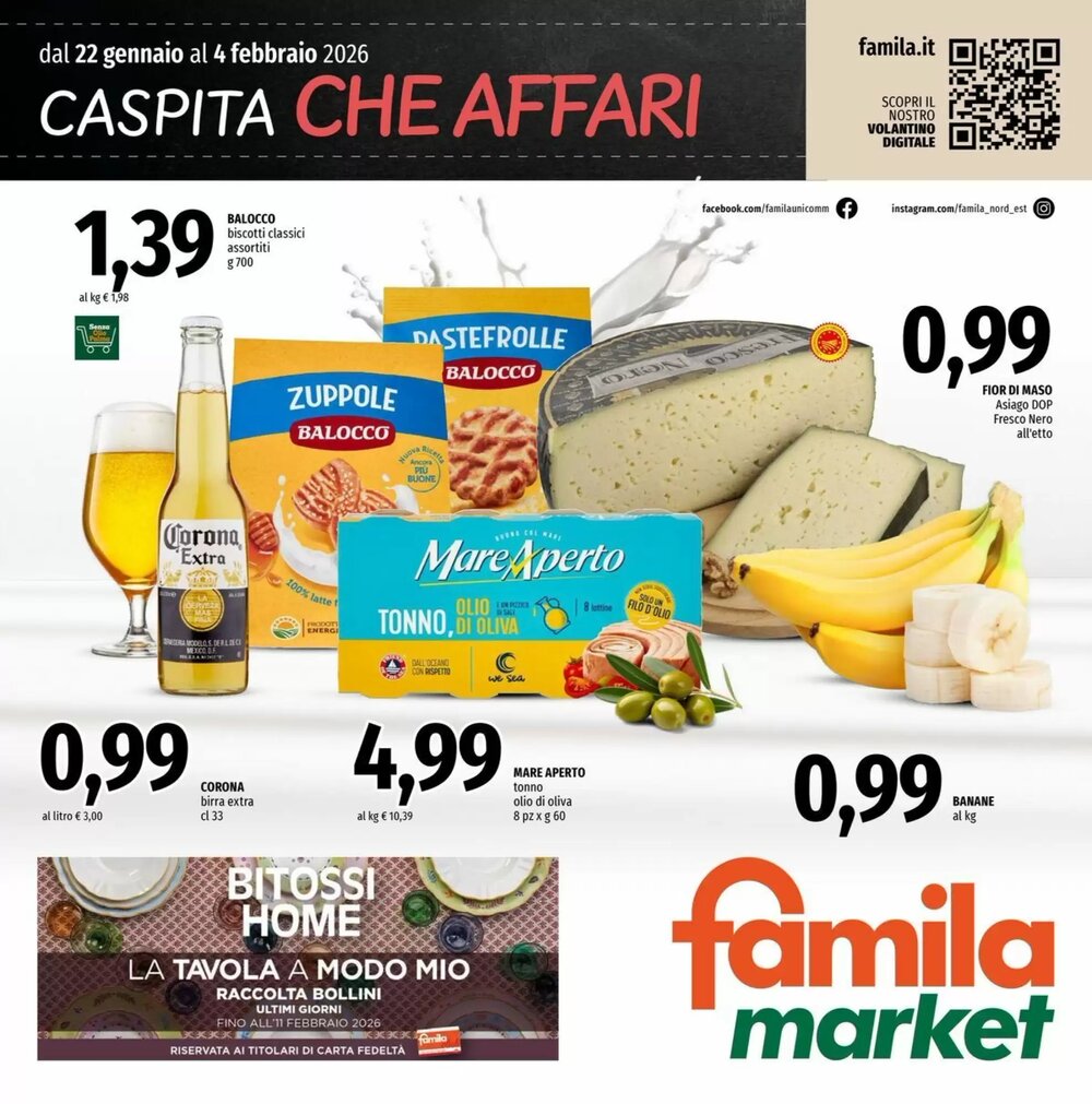 Volantino promozionale Famila Market  valide dal 23/01/2026 - Pagina 1.