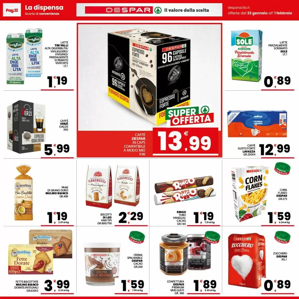 Volantino promozionale Despar  valide dal 23/01/2026 - Pagina 12.