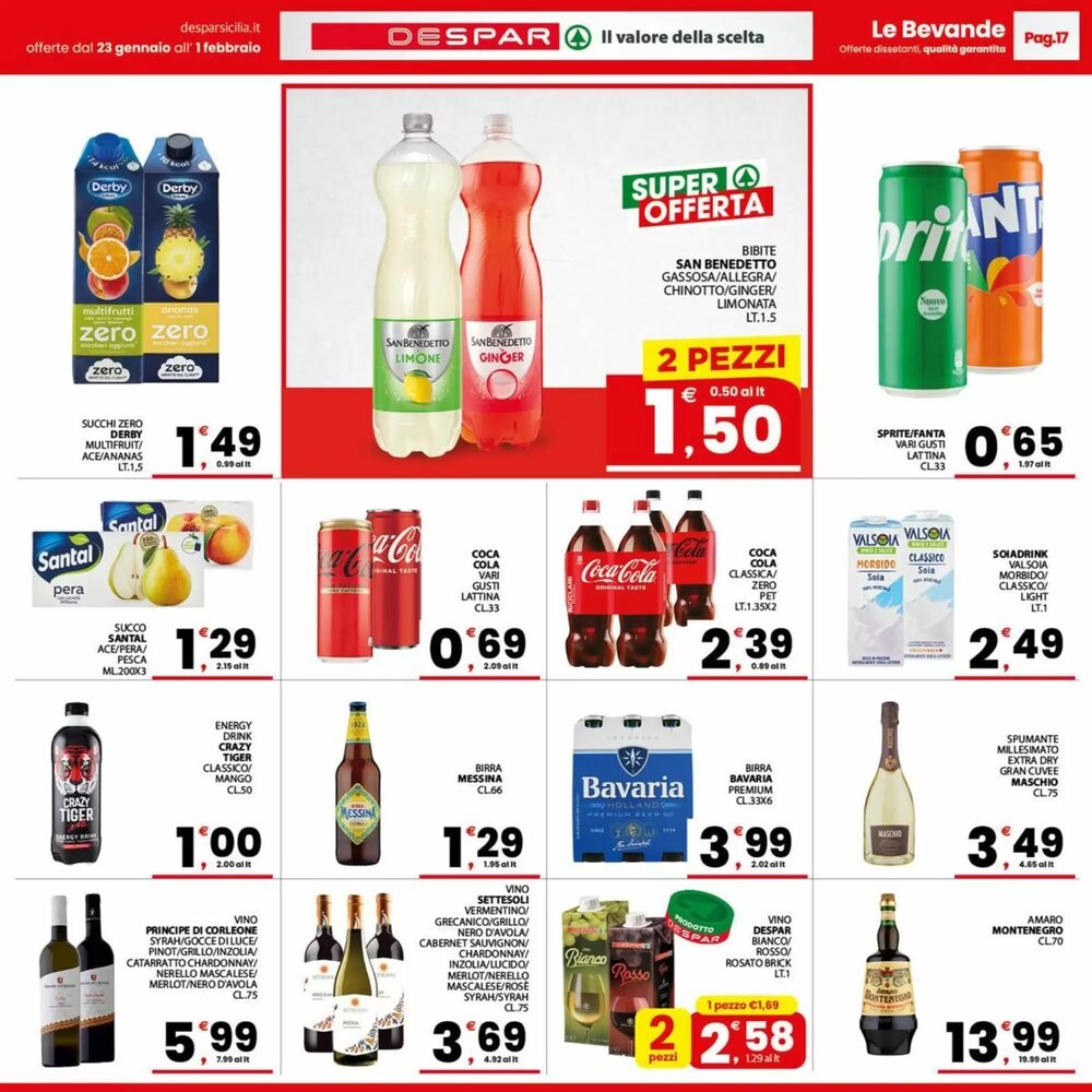 Volantino promozionale Despar  valide dal 23/01/2026 - Pagina 17.
