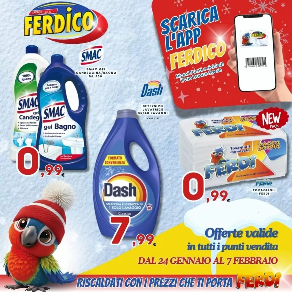 Volantino promozionale Ferdico  valide dal 24/01/2026 - Pagina 1.