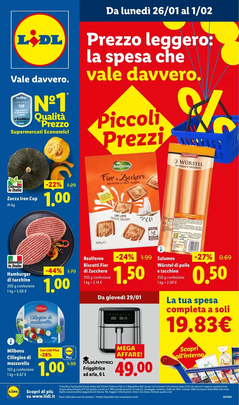 Volantino promozionale Lidl  valide dal 26/01/2026 - Pagina 1.