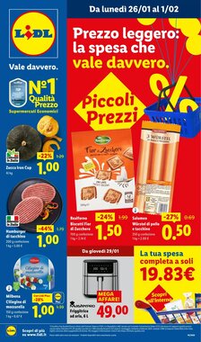 Volantino promozionale Lidl  valide dal 26/01/2026