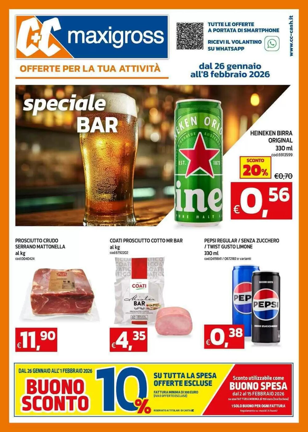 Volantino promozionale C+C maxigross  valide dal 26/01/2026 - Pagina 1.