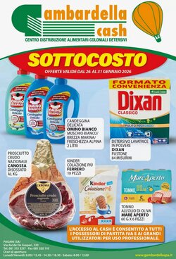 Volantino promozionale Gambardella Cash  valide dal 26/01/2026