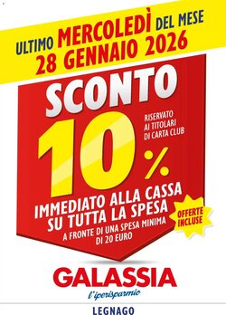 Volantino promozionale Galassia valide dal 28/01/2026
