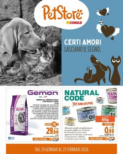 Volantino promozionale Pet Store Conad valide dal 29/01/2026
