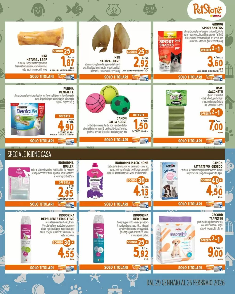 Volantino promozionale Pet Store Conad  valide dal 29/01/2026 - Pagina 3.