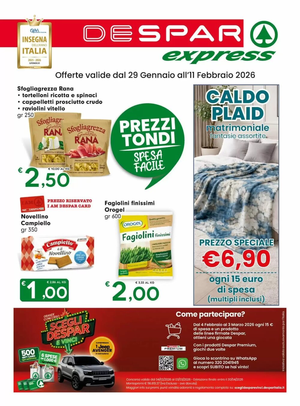 Volantino promozionale Despar  valide dal 29/01/2026 - Pagina 1.