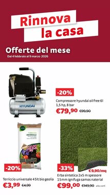 Volantino promozionale Bricocenter valide dal 05/02/2026