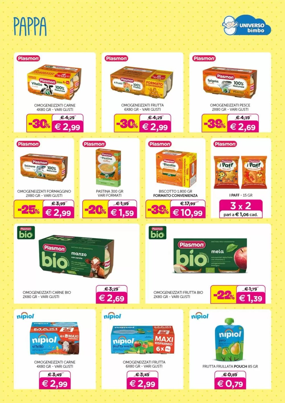 Volantino promozionale Universo Bimbo  valide dal 06/02/2026 - Pagina 20.