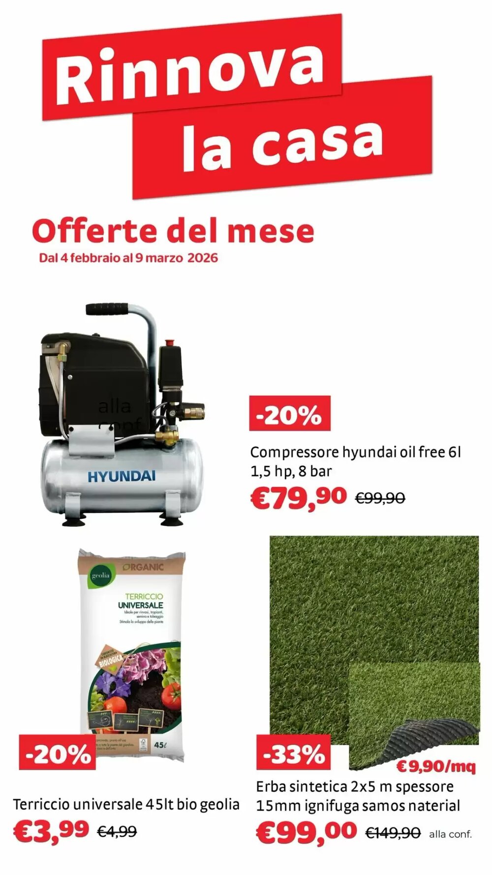 Volantino promozionale Bricocenter  valide dal 10/02/2026 - Pagina 1.