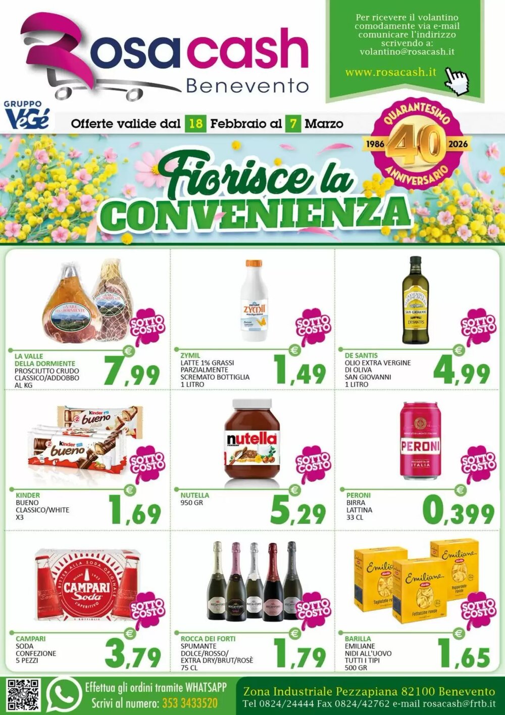 Volantino promozionale Rosa Cash  valide dal 17/02/2026 - Pagina 1.