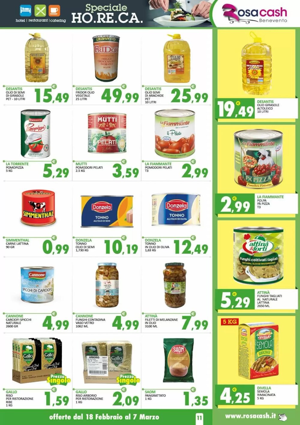 Volantino promozionale Rosa Cash  valide dal 17/02/2026 - Pagina 11.