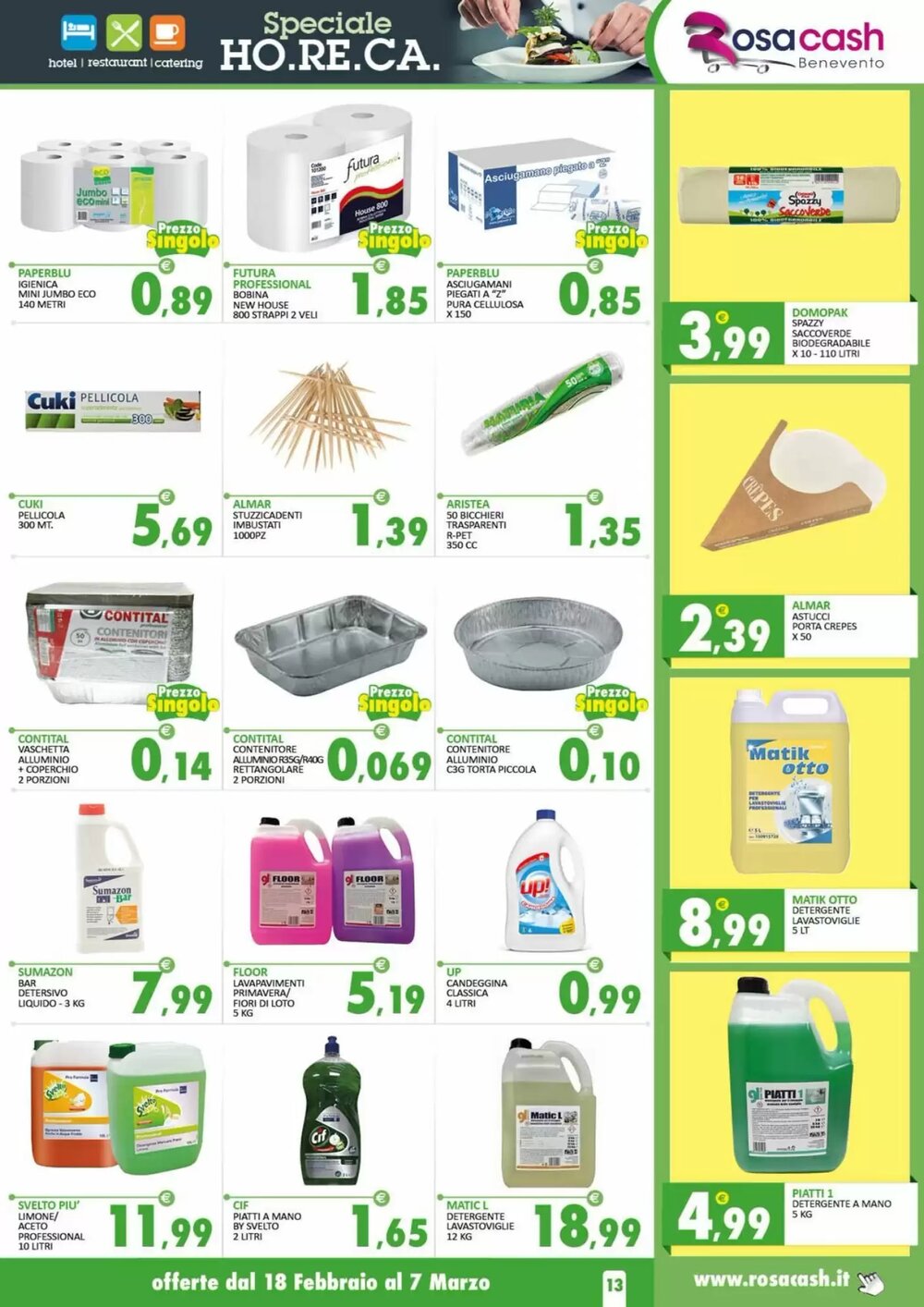 Volantino promozionale Rosa Cash  valide dal 17/02/2026 - Pagina 13.