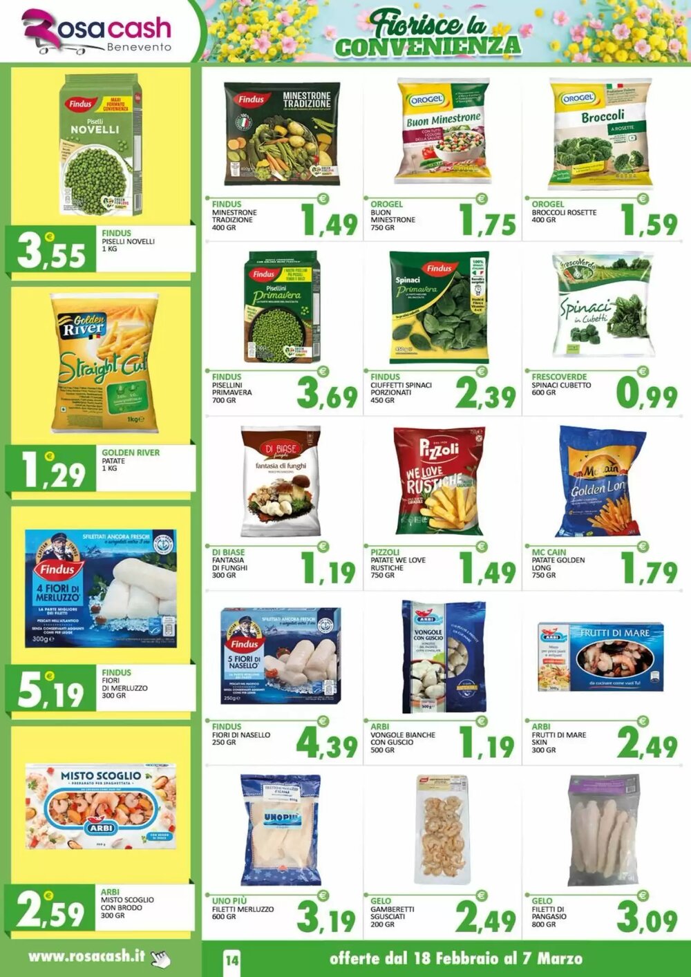 Volantino promozionale Rosa Cash  valide dal 17/02/2026 - Pagina 14.