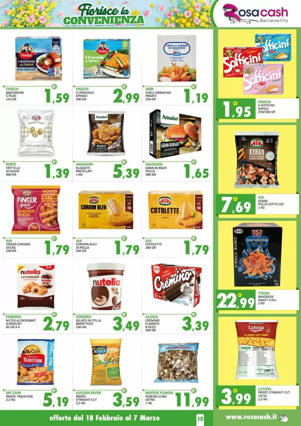 Volantino promozionale Rosa Cash  valide dal 17/02/2026 - Pagina 15.