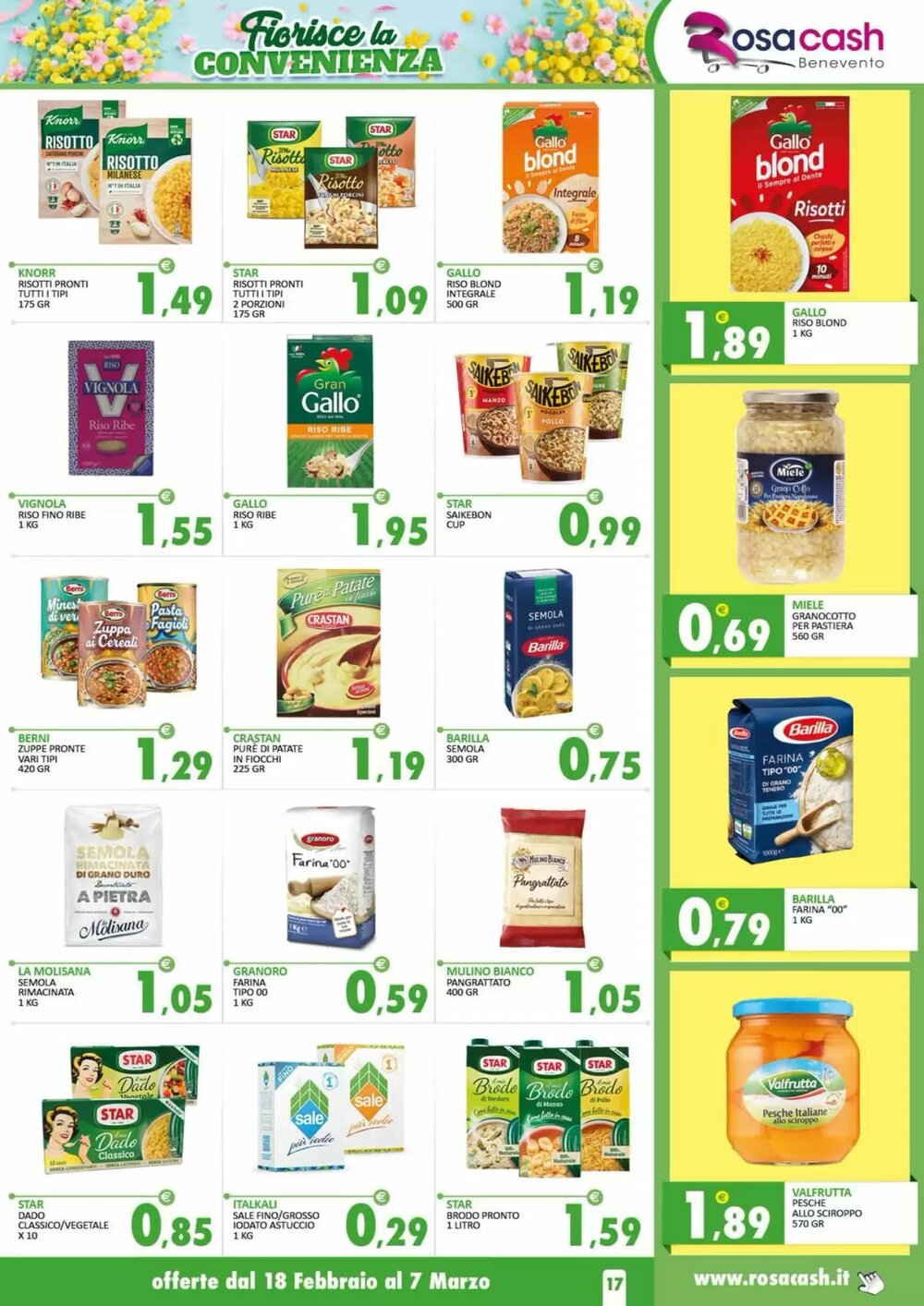Volantino promozionale Rosa Cash  valide dal 17/02/2026 - Pagina 17.