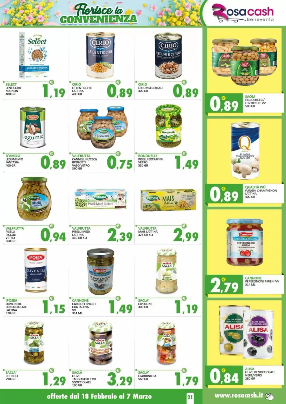 Volantino promozionale Rosa Cash  valide dal 17/02/2026 - Pagina 21.