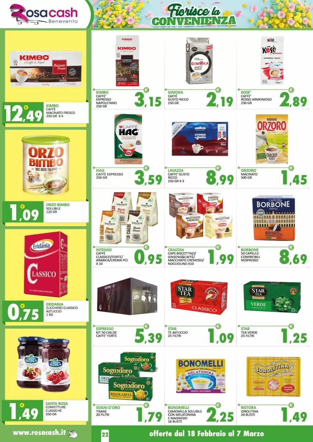 Volantino promozionale Rosa Cash  valide dal 17/02/2026 - Pagina 22.