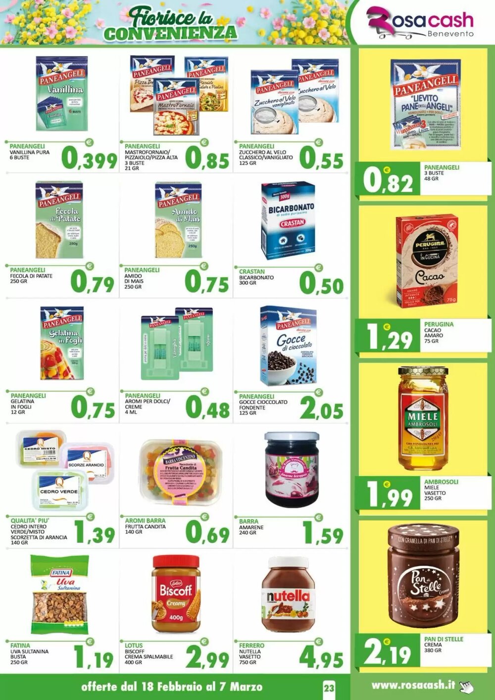 Volantino promozionale Rosa Cash  valide dal 17/02/2026 - Pagina 23.