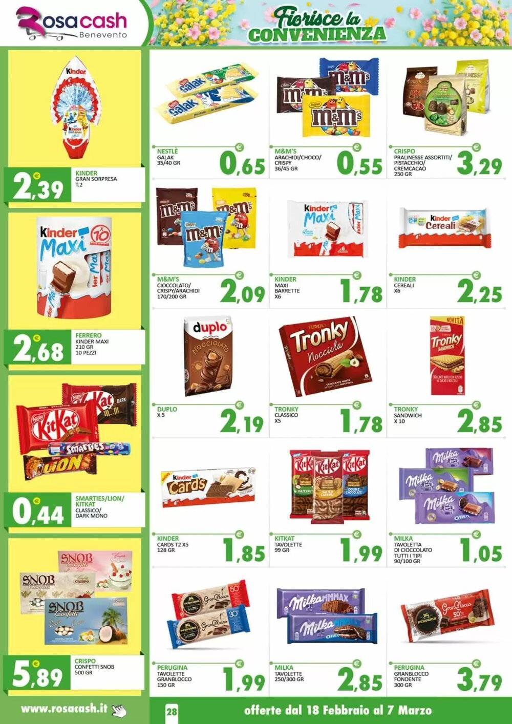 Volantino promozionale Rosa Cash  valide dal 17/02/2026 - Pagina 28.