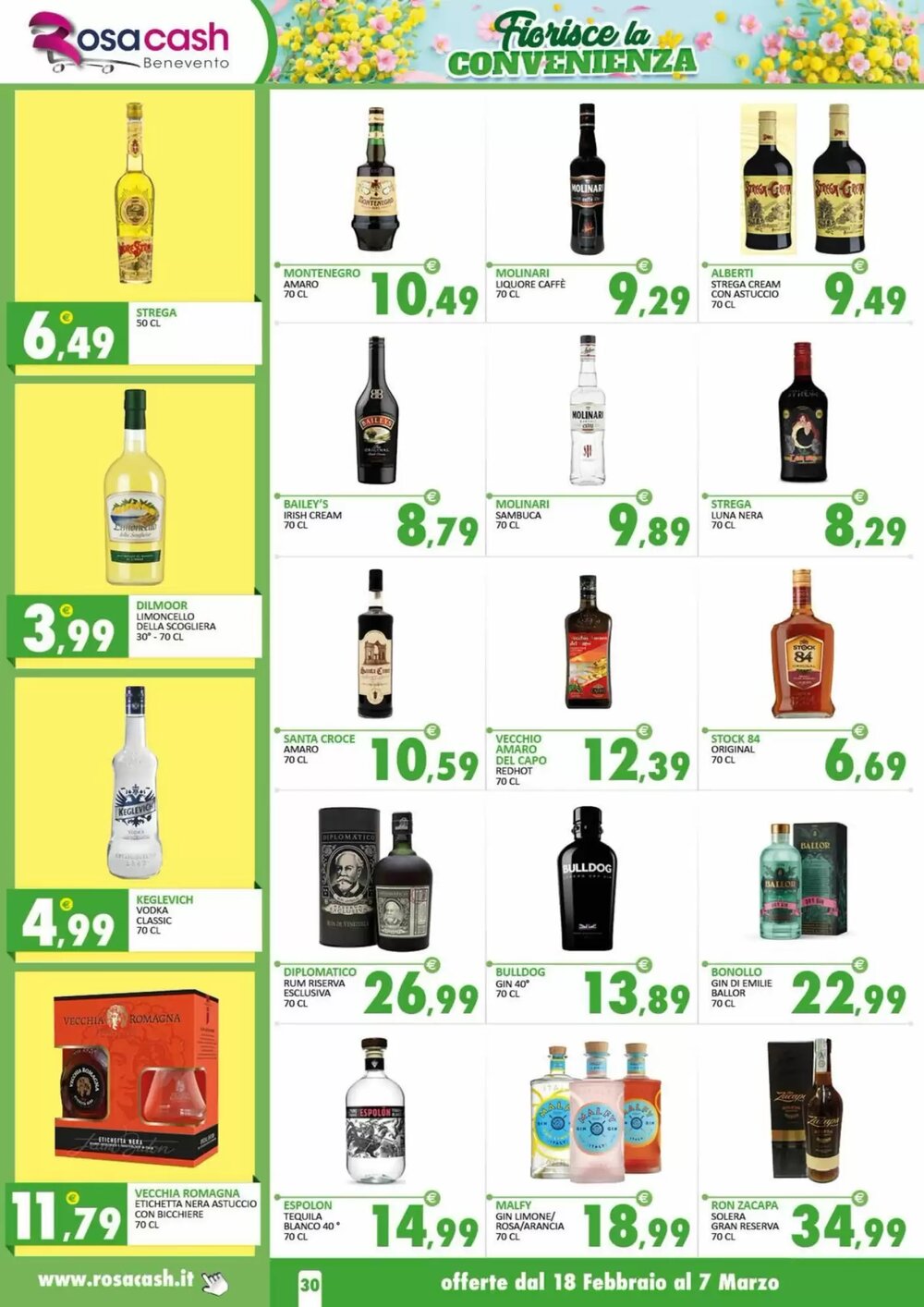 Volantino promozionale Rosa Cash  valide dal 17/02/2026 - Pagina 30.