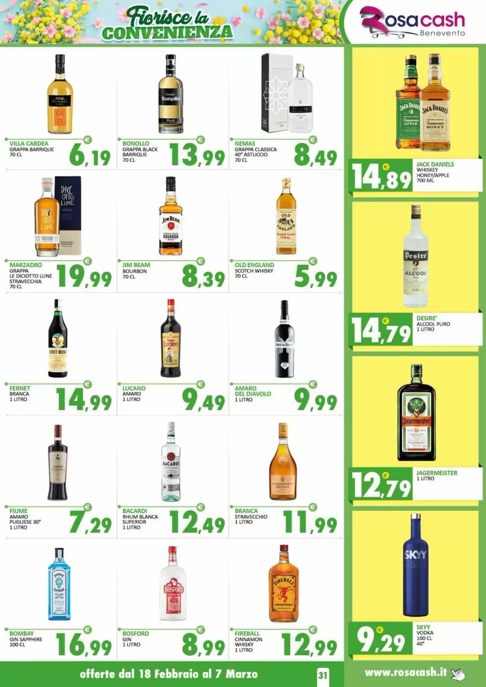 Volantino promozionale Rosa Cash  valide dal 17/02/2026 - Pagina 31.
