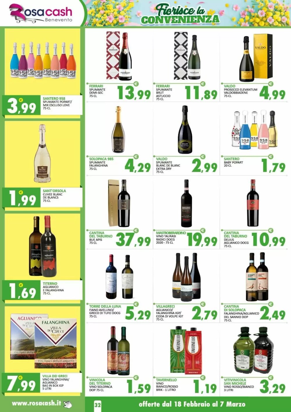 Volantino promozionale Rosa Cash  valide dal 17/02/2026 - Pagina 32.