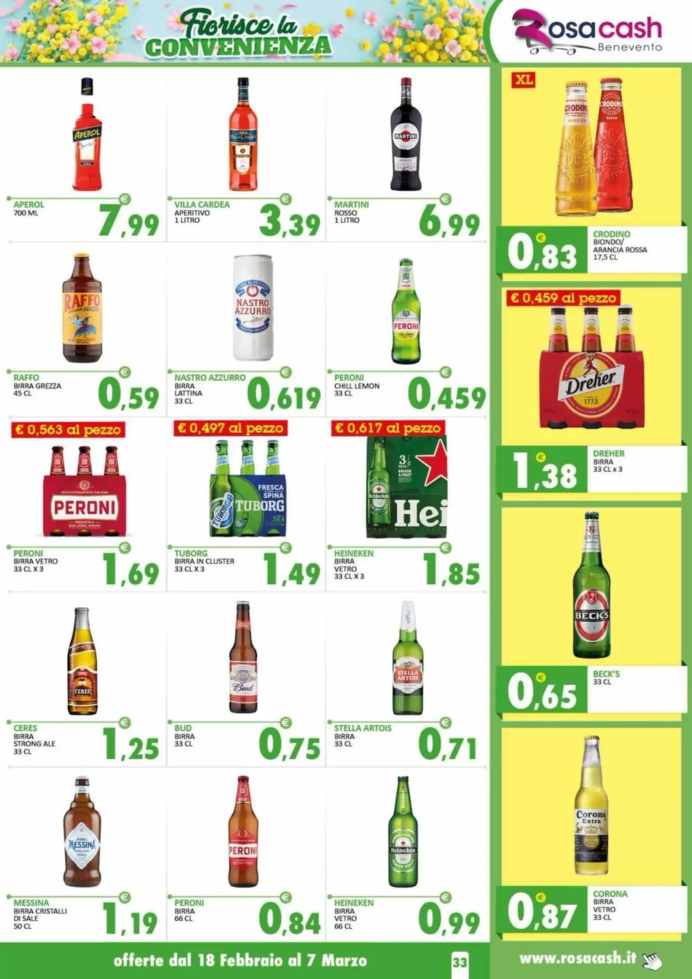 Volantino promozionale Rosa Cash  valide dal 17/02/2026 - Pagina 33.