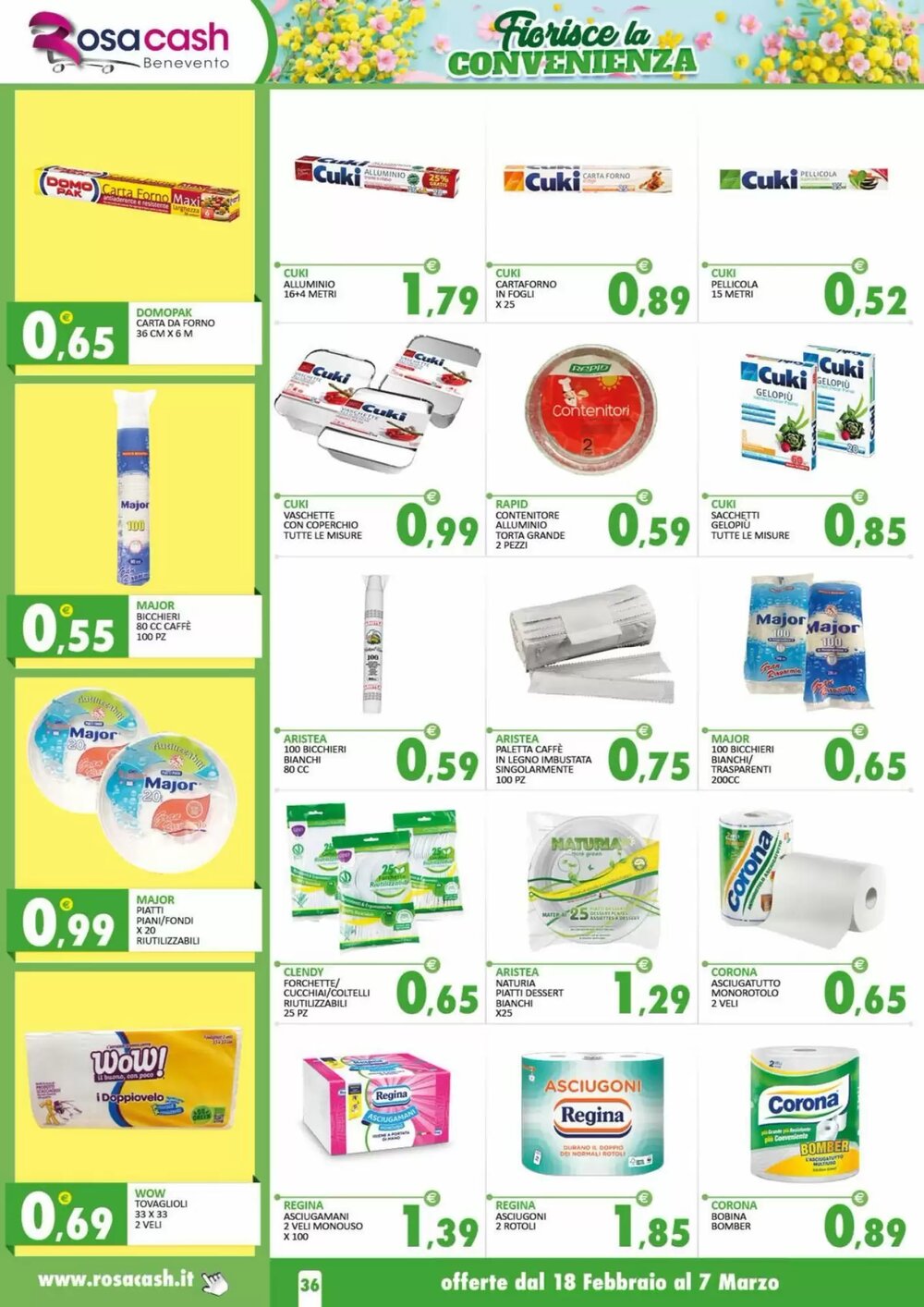 Volantino promozionale Rosa Cash  valide dal 17/02/2026 - Pagina 36.