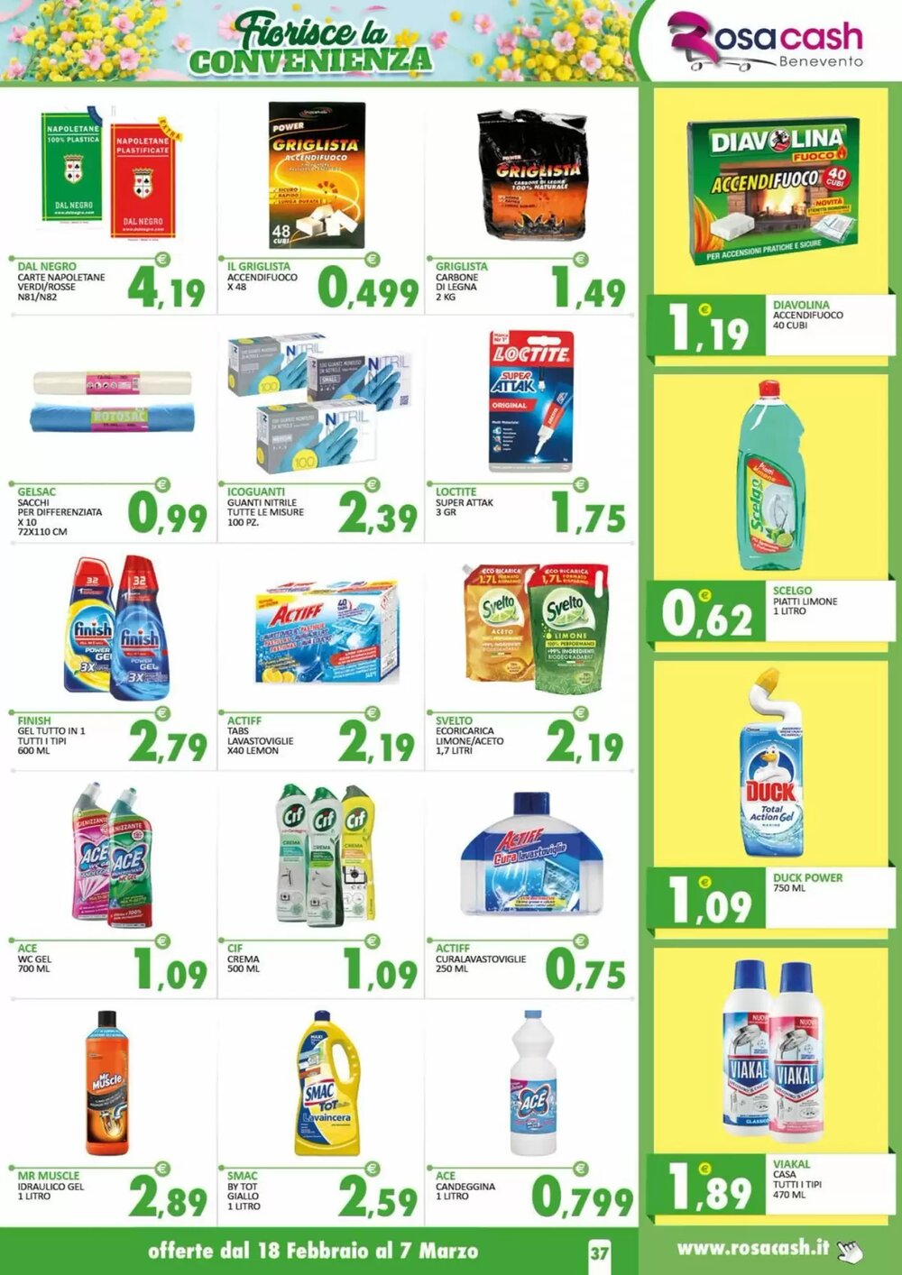 Volantino promozionale Rosa Cash  valide dal 17/02/2026 - Pagina 37.