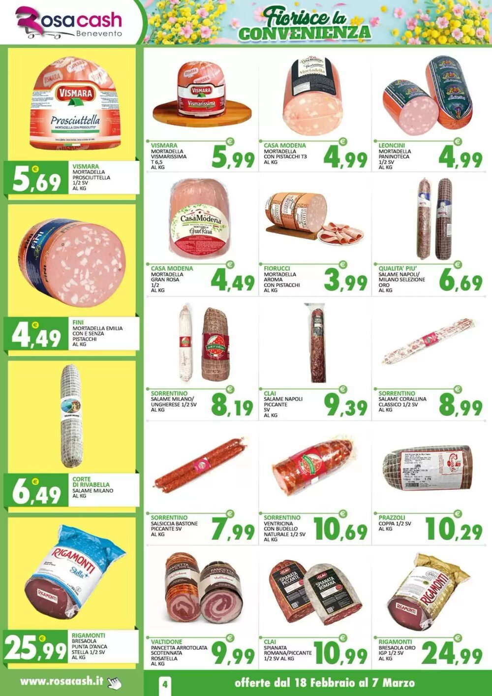 Volantino promozionale Rosa Cash  valide dal 17/02/2026 - Pagina 4.
