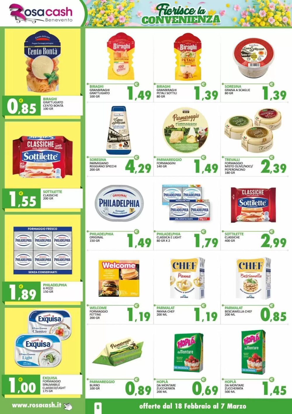 Volantino promozionale Rosa Cash  valide dal 17/02/2026 - Pagina 8.