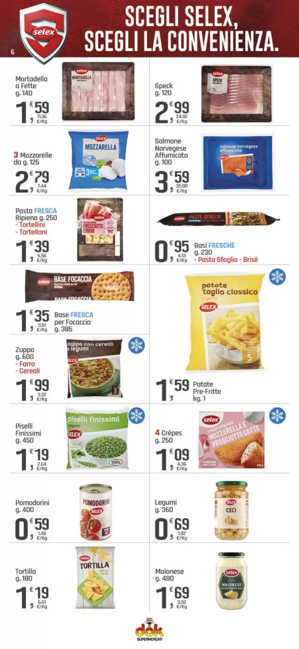 Volantino promozionale Supermercati Dok  valide dal 18/02/2026 - Pagina 6.