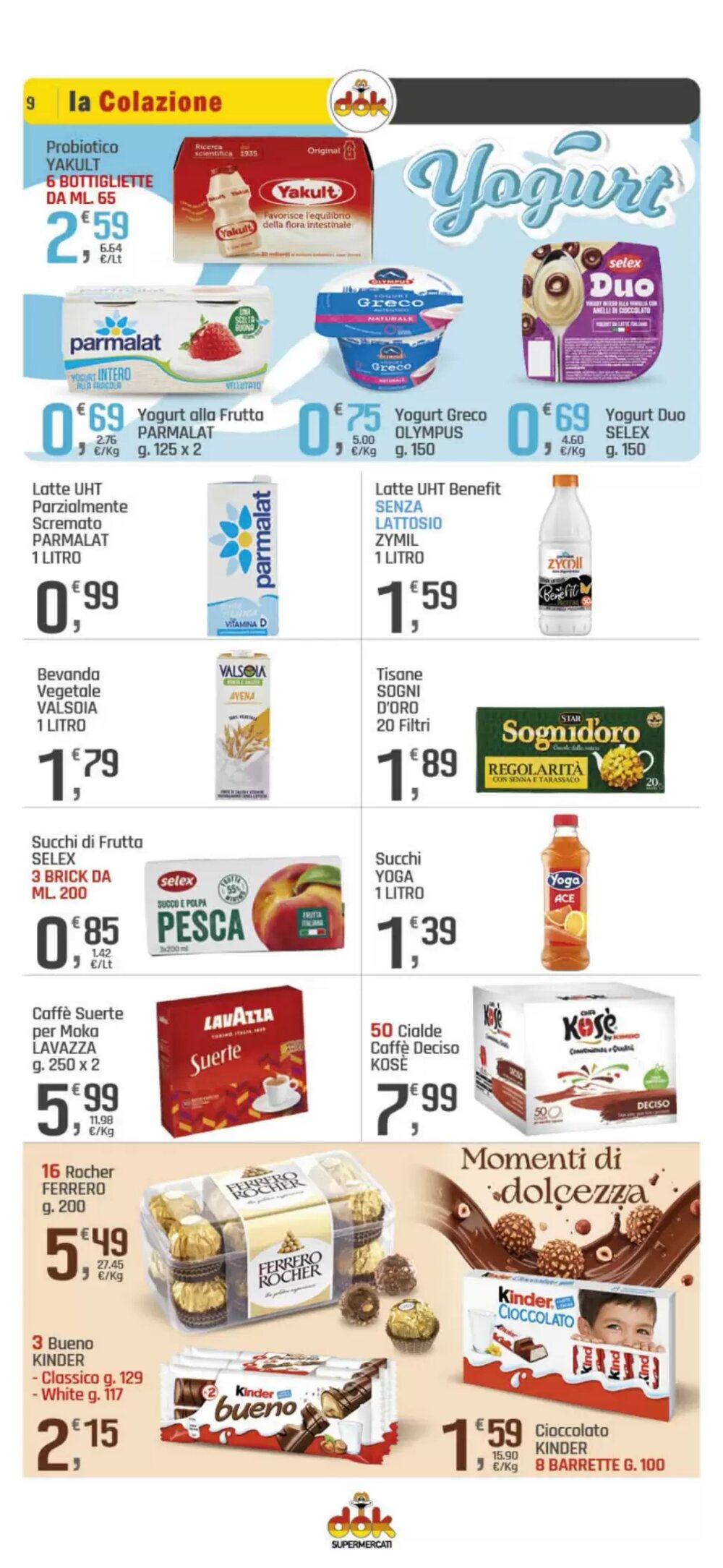 Volantino promozionale Supermercati Dok  valide dal 18/02/2026 - Pagina 9.
