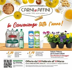 Volantino promozionale Carni e Affini Supermercati  valide dal 18/02/2026