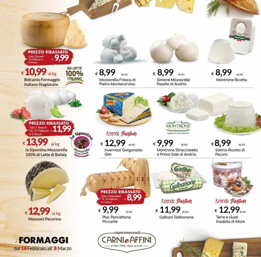 Volantino promozionale Carni e Affini Supermercati  valide dal 18/02/2026 - Pagina 4.