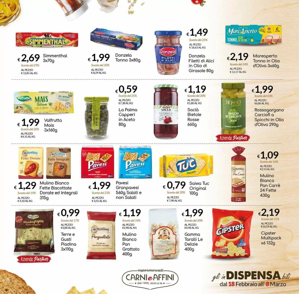 Volantino promozionale Carni e Affini Supermercati  valide dal 18/02/2026 - Pagina 7.