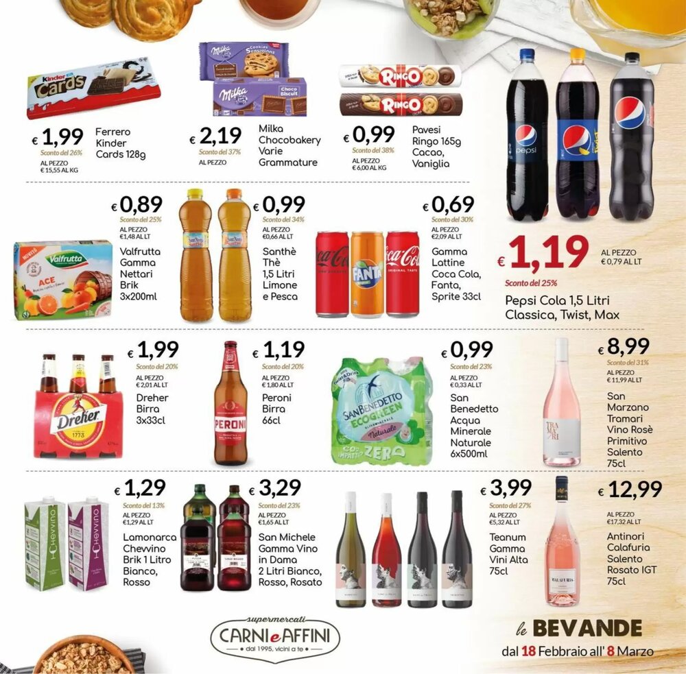 Volantino promozionale Carni e Affini Supermercati  valide dal 18/02/2026 - Pagina 9.