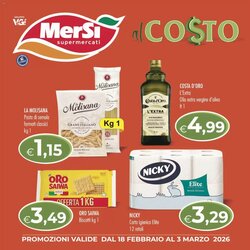 Volantino promozionale MerSi Supermercati valide dal 18/02/2026