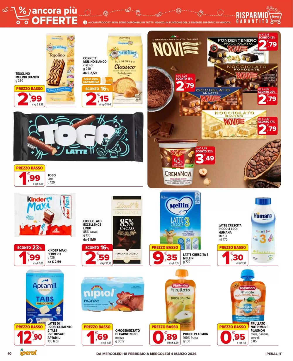 Volantino promozionale Iperal  valide dal 18/02/2026 - Pagina 10.