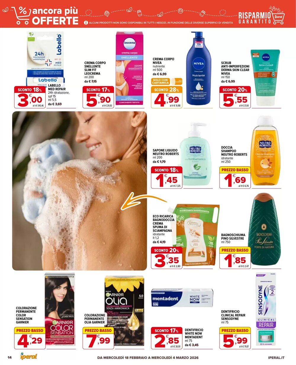 Volantino promozionale Iperal  valide dal 18/02/2026 - Pagina 14.