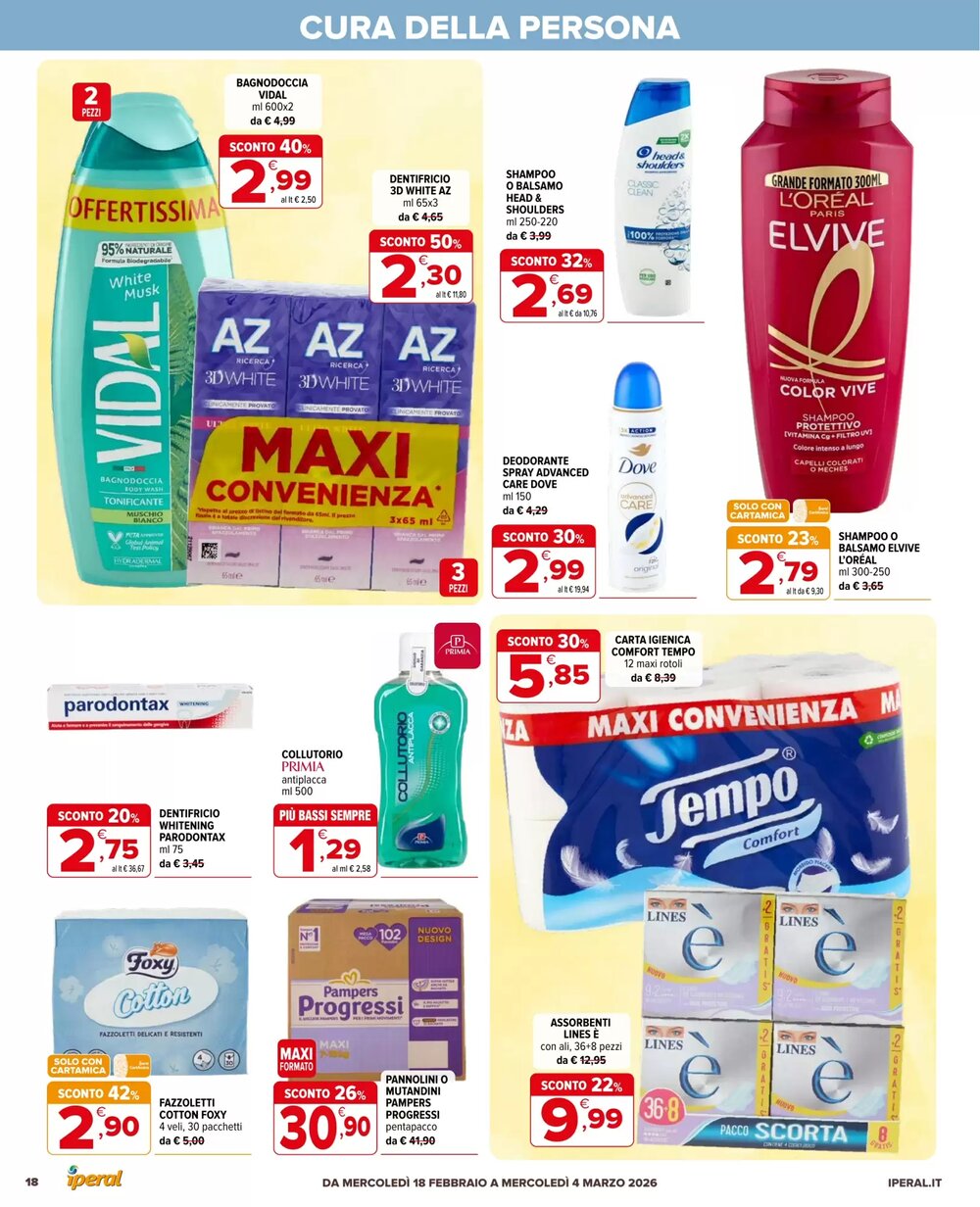 Volantino promozionale Iperal  valide dal 18/02/2026 - Pagina 18.